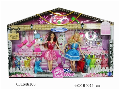 11.5 -inch barbie dress color box - OBL646106