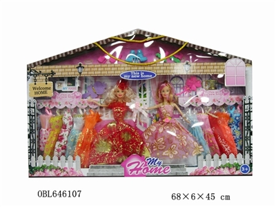 11.5 -inch barbie dress color box - OBL646107
