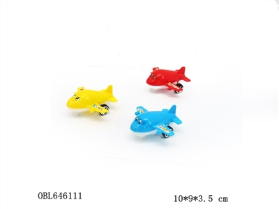 Cartoon airplane taxiing - OBL646111