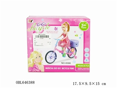 音乐电动灯光双折叠芭比自 - OBL646388
