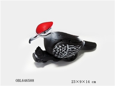 Pull the black woodpecker painting with the bell - OBL646588