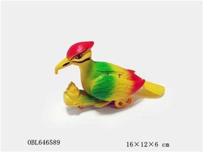 Pull yellow woodpecker painting with light - OBL646589