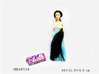 11.5 inch long hair princess real live hand 1 3 color - OBL647118