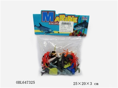 36 solid set of series of Marine animals - OBL647325