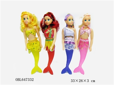 11寸美人鱼（4只装） - OBL647332