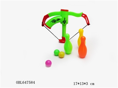 Bow and arrow ping-pong bowling gun - OBL647584
