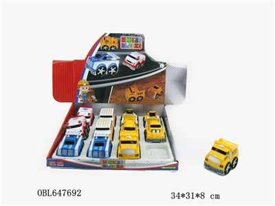 Six blocks glide assembled car assortments - OBL647692