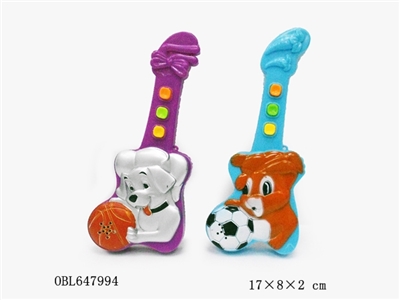 Pug music guitar music guitar the cartoon rabbit - OBL647994