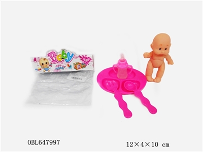 小卡通娃娃配新餐具 - OBL647997