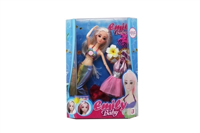 The 11.5 -inch 12 joint Emily mermaid hair uv discoloration - OBL648022