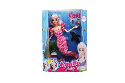 The 11.5 -inch 12 joint Emily mermaid hair uv discoloration - OBL648034