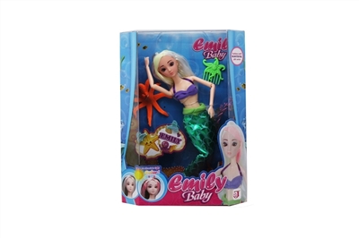 The 11.5 -inch 12 joint Emily mermaid hair uv discoloration - OBL648036