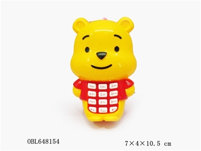 维尼熊音乐灯光手机 - OBL648154