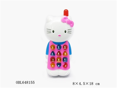 Hello Kitty 音乐灯光手机 - OBL648155