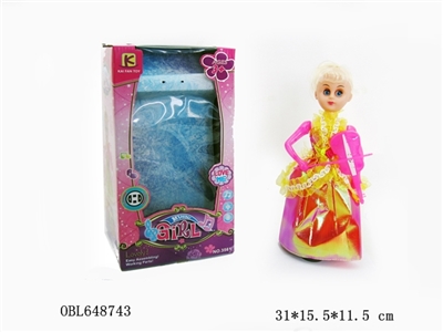 小提琴万向灯光音乐跳舞女郎 - OBL648743