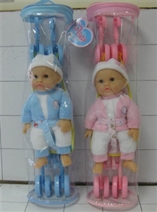 20CM棉花公仔配铁车入PVC袋 - OBL648750