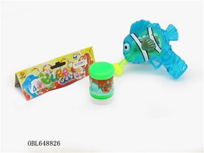 小丑鱼惯性透明灯光泡泡枪 - OBL648826