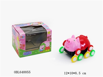 小猪佩奇12彩轮电动翻斗车 - OBL648855