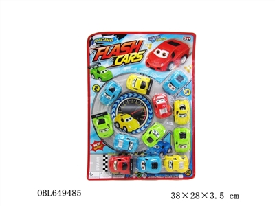 12 cartoons back in sports car - OBL649485