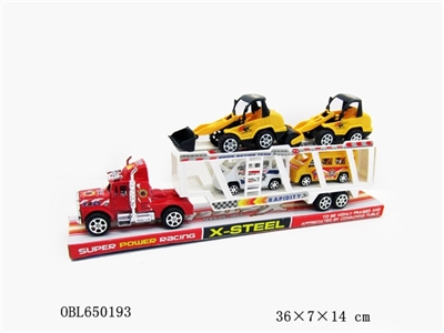 Inertia to pull back the police car truck - OBL650193