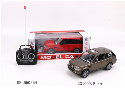 1:18 land rover spray UV with headlights four-way remote control car (red, brown. Black) - OBL650564