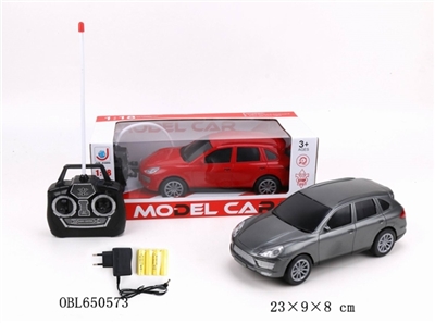 1:18 porsche black window with headlights four-way remote control car package electric (red, grey) - OBL650573