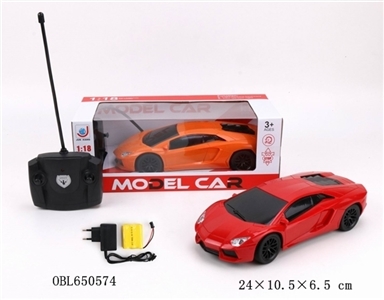1:18 lamborghini black window with headlights four-way solid color package electric remote control c - OBL650574