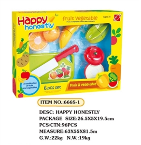 Cut the fruits and vegetables suit / 6 PCS - OBL650576