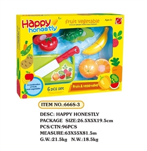 Cut the fruits and vegetables suit / 6 PCS - OBL650578