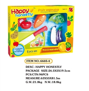 Cut the fruits and vegetables suit / 6 PCS - OBL650579