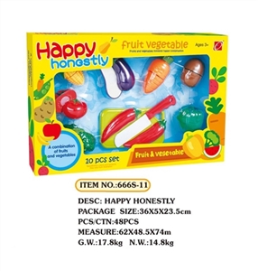 Can cut fruits and vegetables suit / 10 PCS - OBL650586