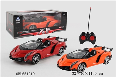 Lamborghini (poison) four-way remote control car (no package electric) (red orange) - OBL651219