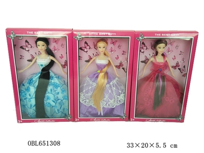 11.5 inch long hair princess live hand three real - OBL651308