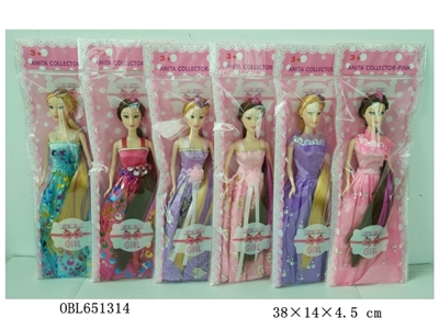 11.5 inch long hair princess real live hand 3 paragraph 2 color - OBL651314