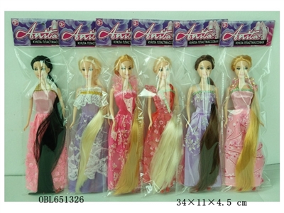 11.5 inch long hair princess real live hand six - OBL651326