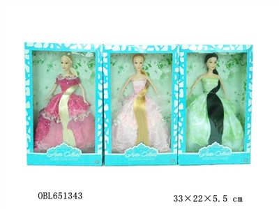 11.5 inch long hair princess live hand three real - OBL651343