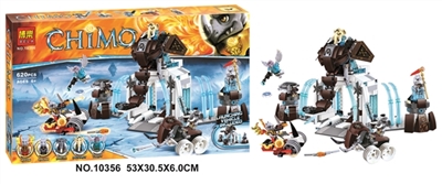 620pcs3代红色赤马系列积木 - OBL651660