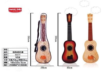 The simulation wood guitar two color orange - OBL651768