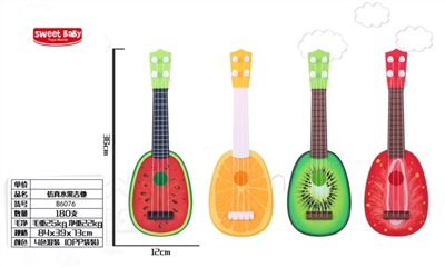 Fruit guitar 4, orange, kiwi, watermelon, orange, strawberry) - OBL651770