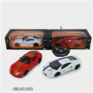 1:14 four-way remote control sports car Window (lamborghini ferrari, orange) - OBL651925
