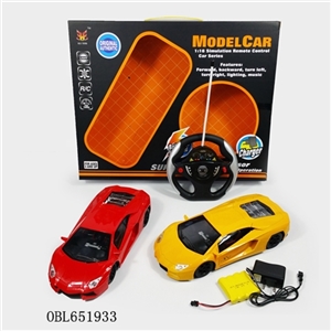 1:16 lamborghini induction four-way remote control car steering wheel package electricity 】 【 - OBL651933