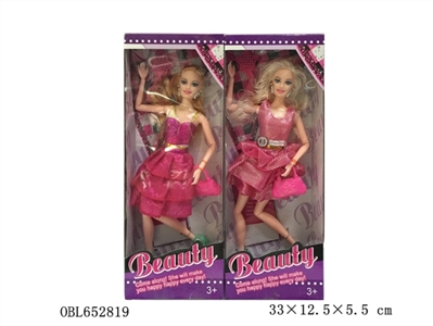Twelve inches joint fashion real barbie with comb and bag - OBL652819