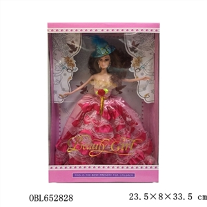 High-end wedding Sally gift box 11 inches and a half barbie conventional solid body with cap - OBL652828