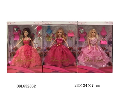 High-end wedding Sally gift box 11 inches and a half barbie wore jewelry three mixed - OBL652832