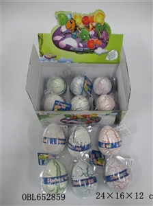 Box of 6 grain white zhuang crack expansion dinosaur egg - OBL652859