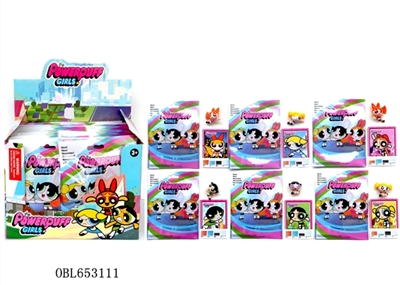 2 inches of the powerpuff girls single card tin bagged six 24 bag display box (1728 PCS) - OBL653111