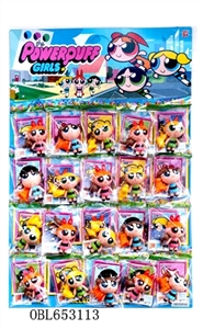 3 inches of the powerpuff girls only 1 inch pet card 3 20 big plate - OBL653113