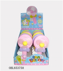 Lollipop and colorful hand pressure fan - OBL653758