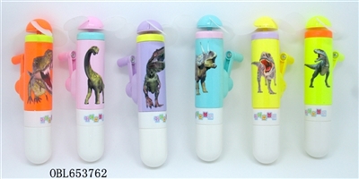 Dinosaurs hand fan with a pen - OBL653762