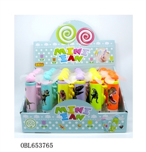 Dinosaurs hand fan with a pen - OBL653765
